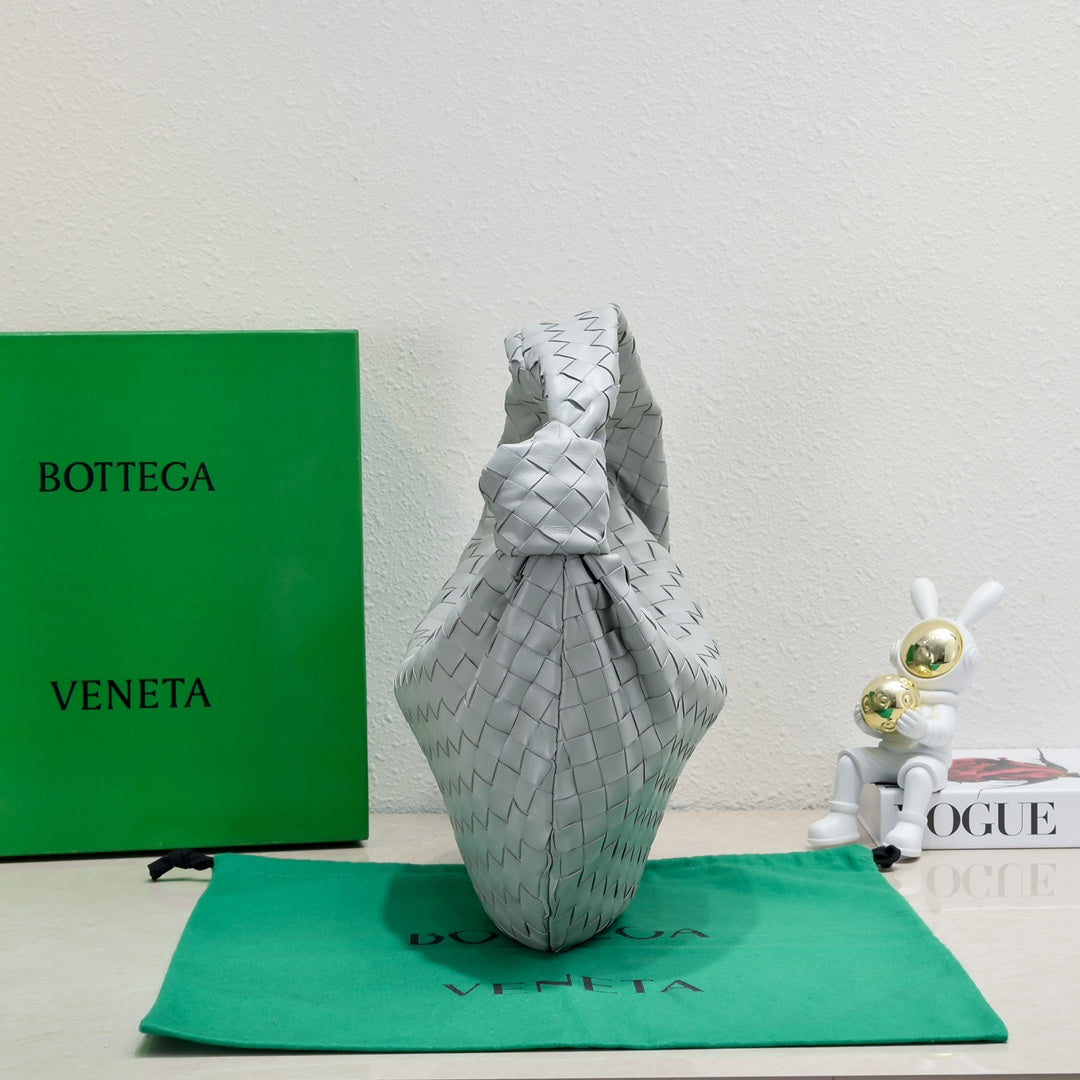 Bottega Veneta small jodie 48 grey lambskin