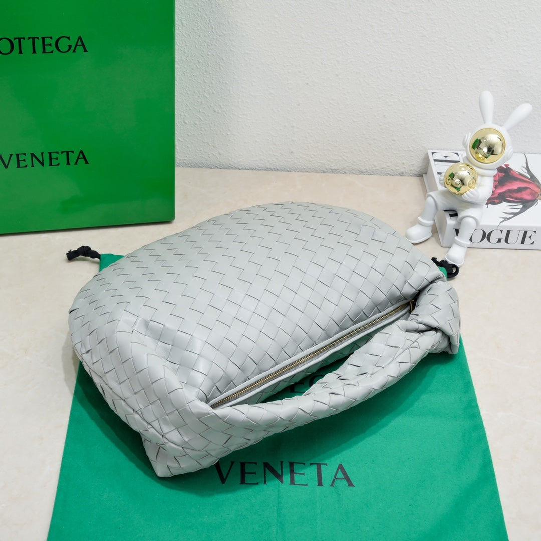 Bottega Veneta small jodie 48 grey lambskin