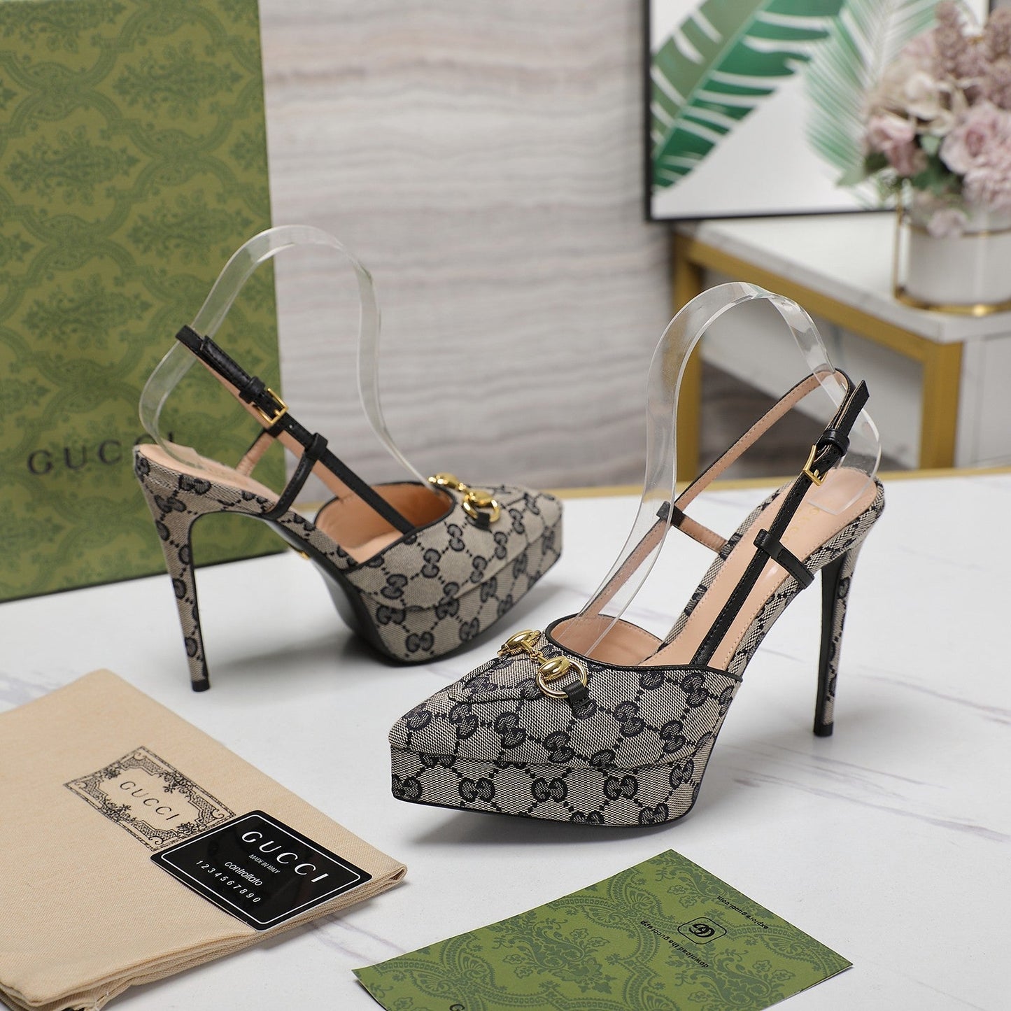 Gucci GG Valentino High heels Black