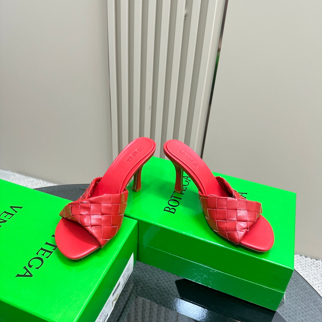 Bottega Veneta blink mule 95 red lambskin