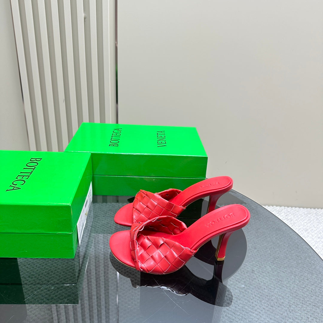 Bottega Veneta blink mule 95 red lambskin