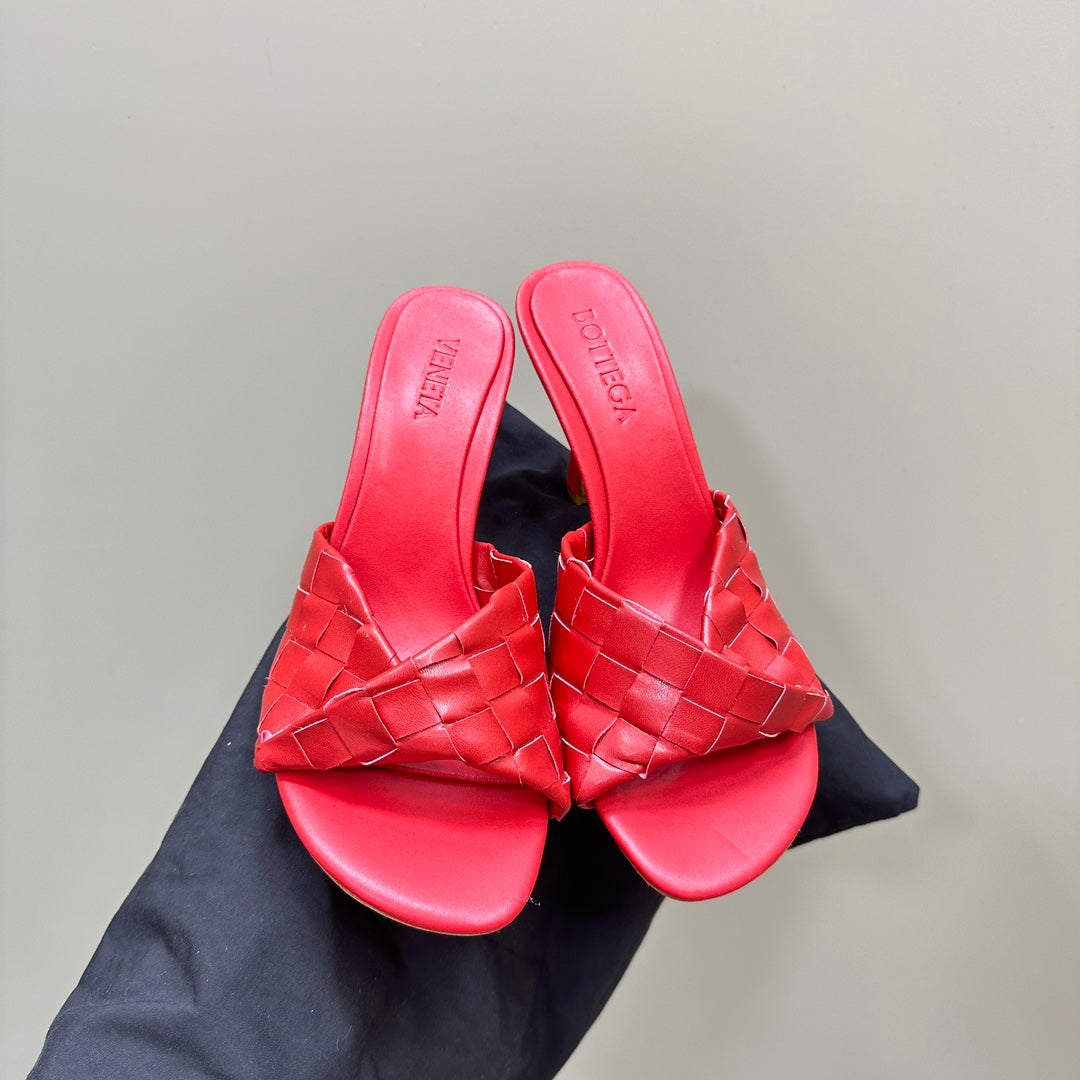 Bottega Veneta blink mule 95 red lambskin