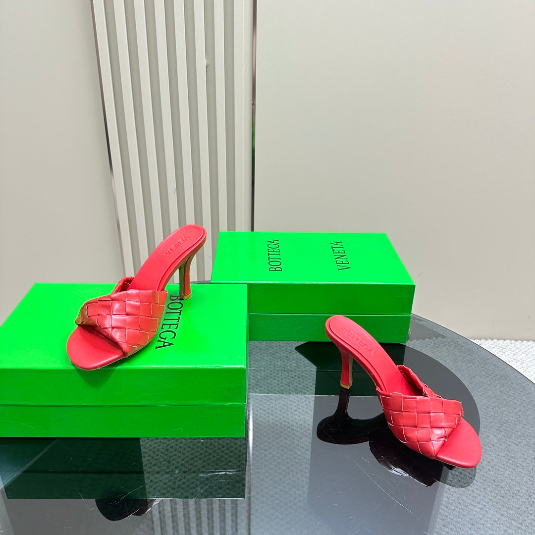 Bottega Veneta blink mule 95 red lambskin