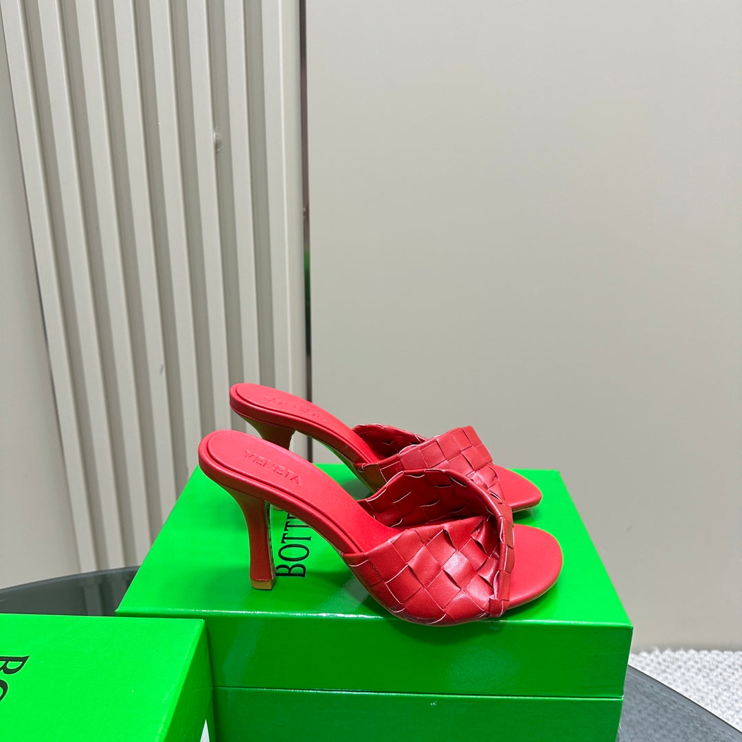 Bottega Veneta blink mule 95 red lambskin