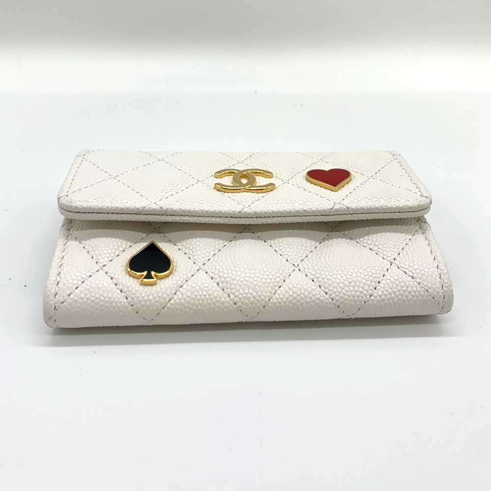 Chanel Caviar Leather Card Case