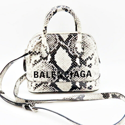 Balenciaga Ville Top Handle XXS Python Embossed
