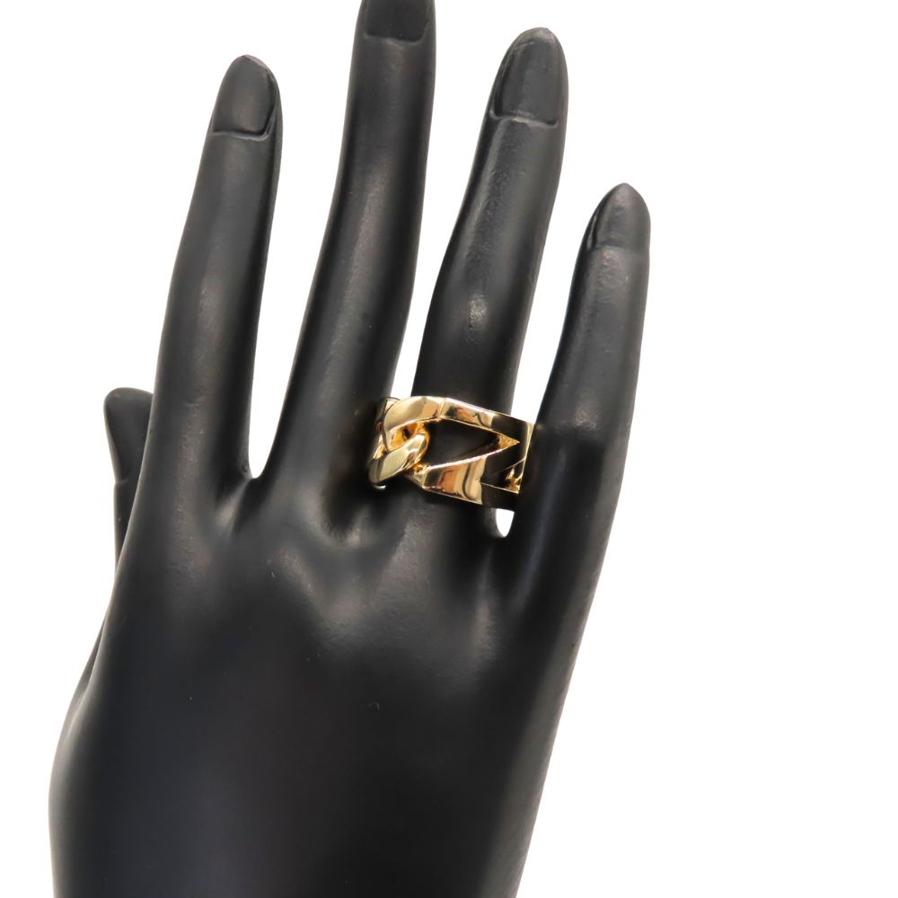Bottega Veneta Ag925 Gold Chain Ring
