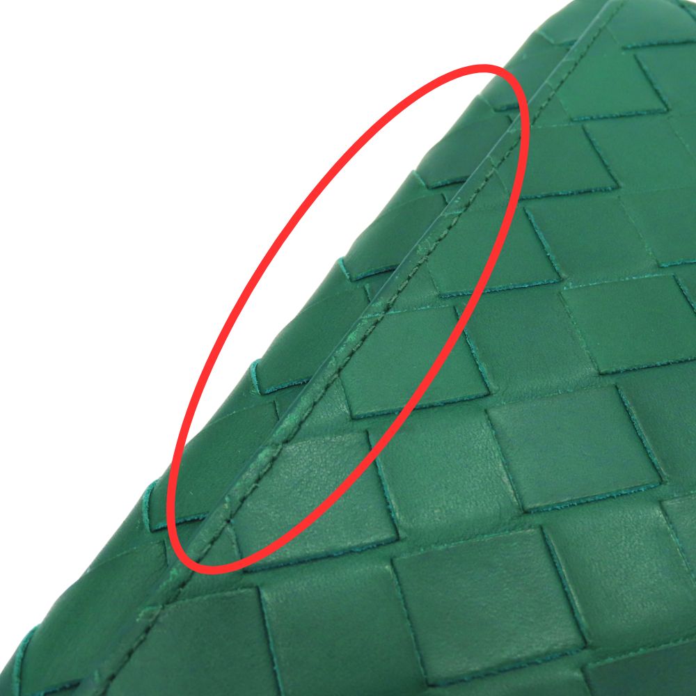 Bottega Veneta Intrecciato Long Wallet Green