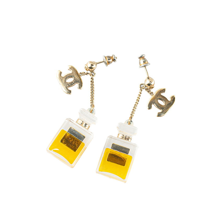 Chanel Vintage Coco Mark No.5 Swing Earrings