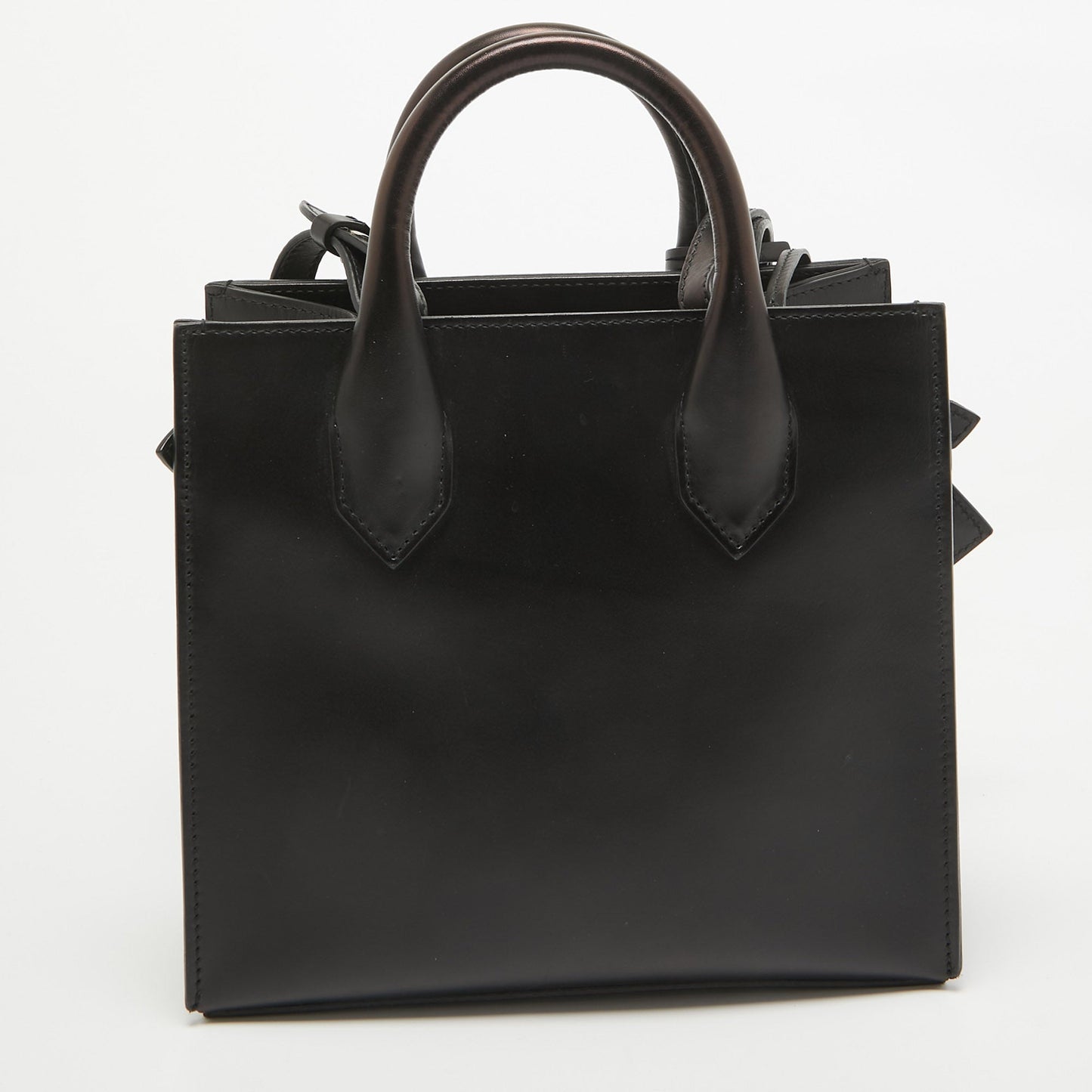 BALENCIAGA Black Leather Mini All Afternoon Tote