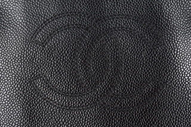 Chanel Caviar Skin Shoulder/ Tote Bag Black