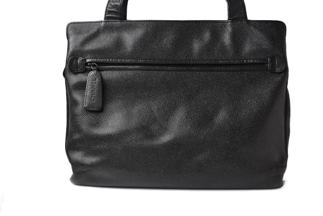 Chanel Caviar Skin Shoulder/ Tote Bag Black