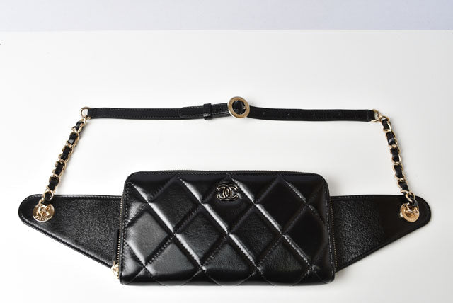 Chanel Lambskin Chain Wallet Body Bag
