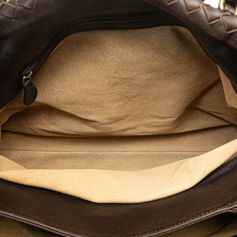 Bottega Veneta Intrecciato Roma Leather Handbag