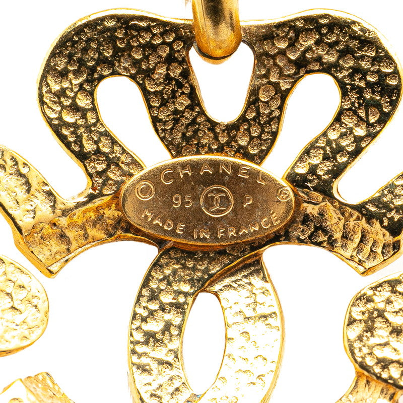 Chanel Clover Motif Necklace Gold
