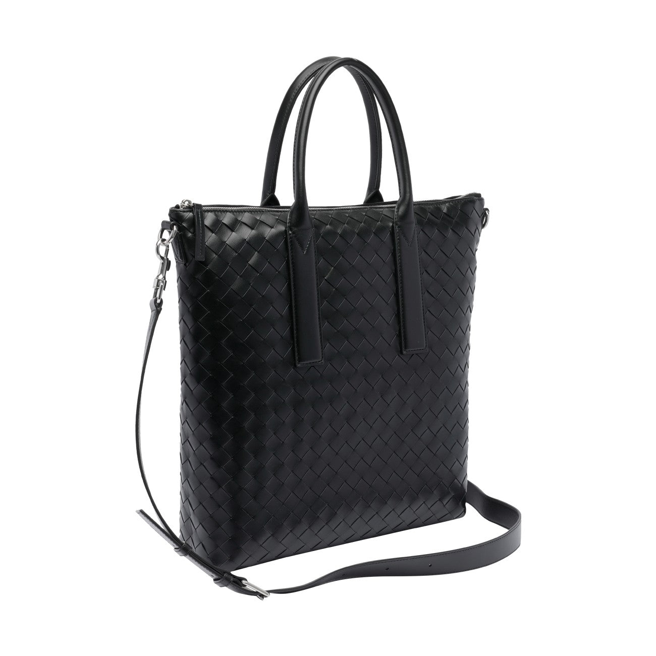 Bottega Veneta Men North-South Zipped Intrecciato Tote