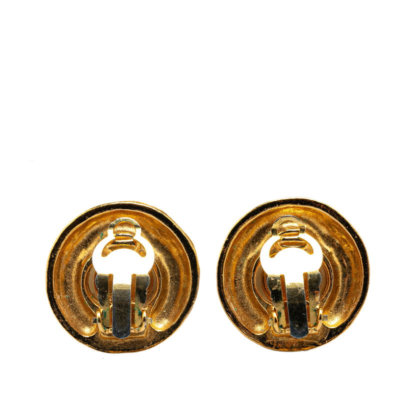 Chanel Gold Plated Faux Pearl Earrings