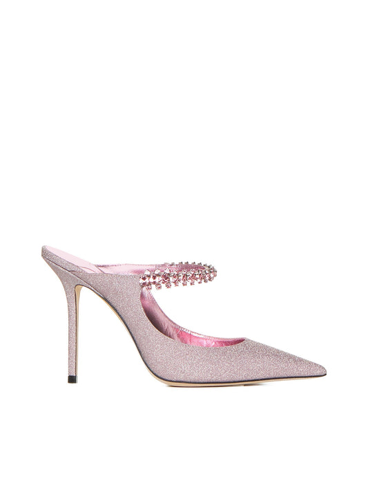 Jimmy Choo Women <Hr Id="Null"/> Bing Crystals Fabric Mules