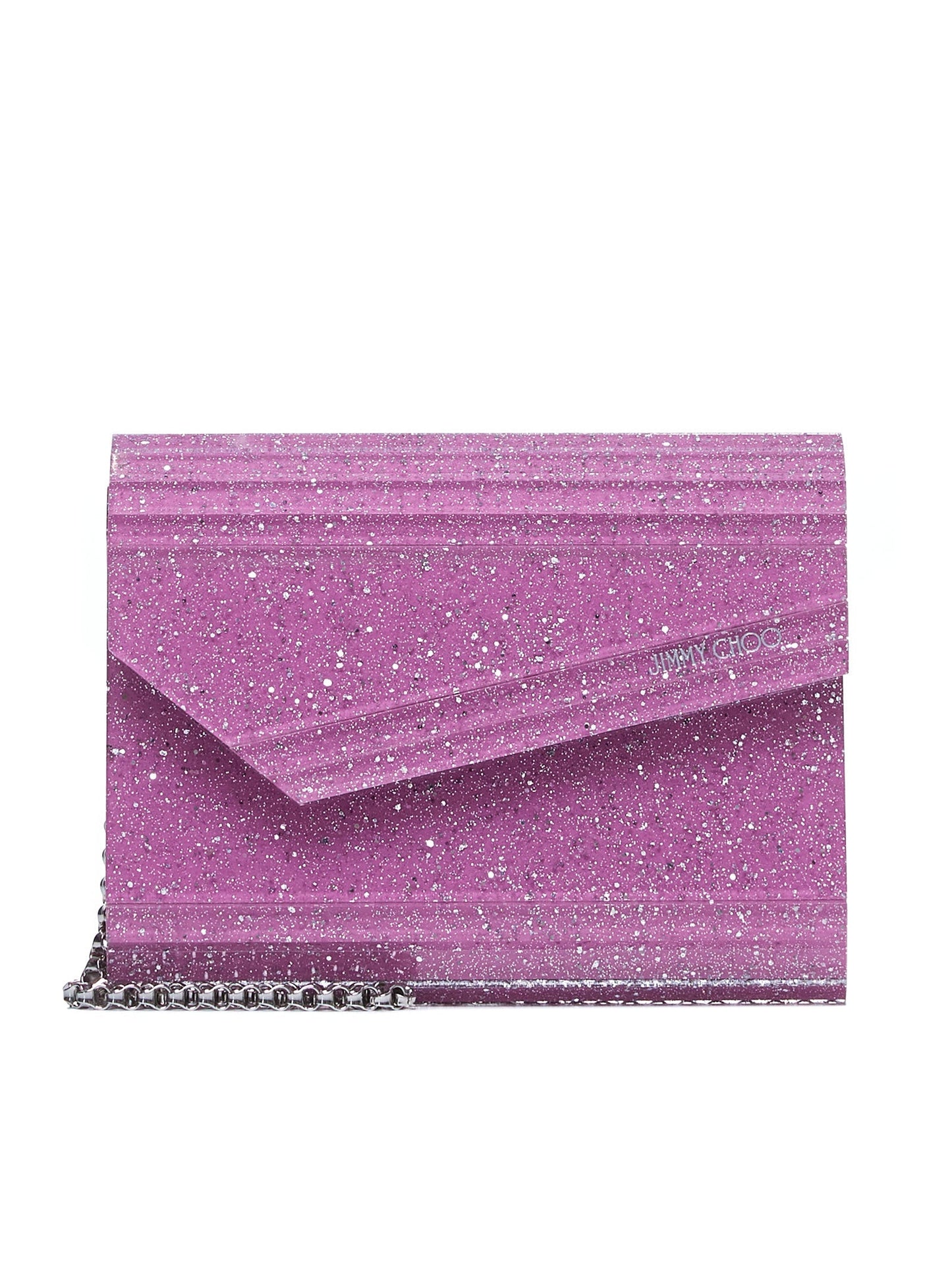 Jimmy Choo Women Light Magenta Candy Clutch Bag