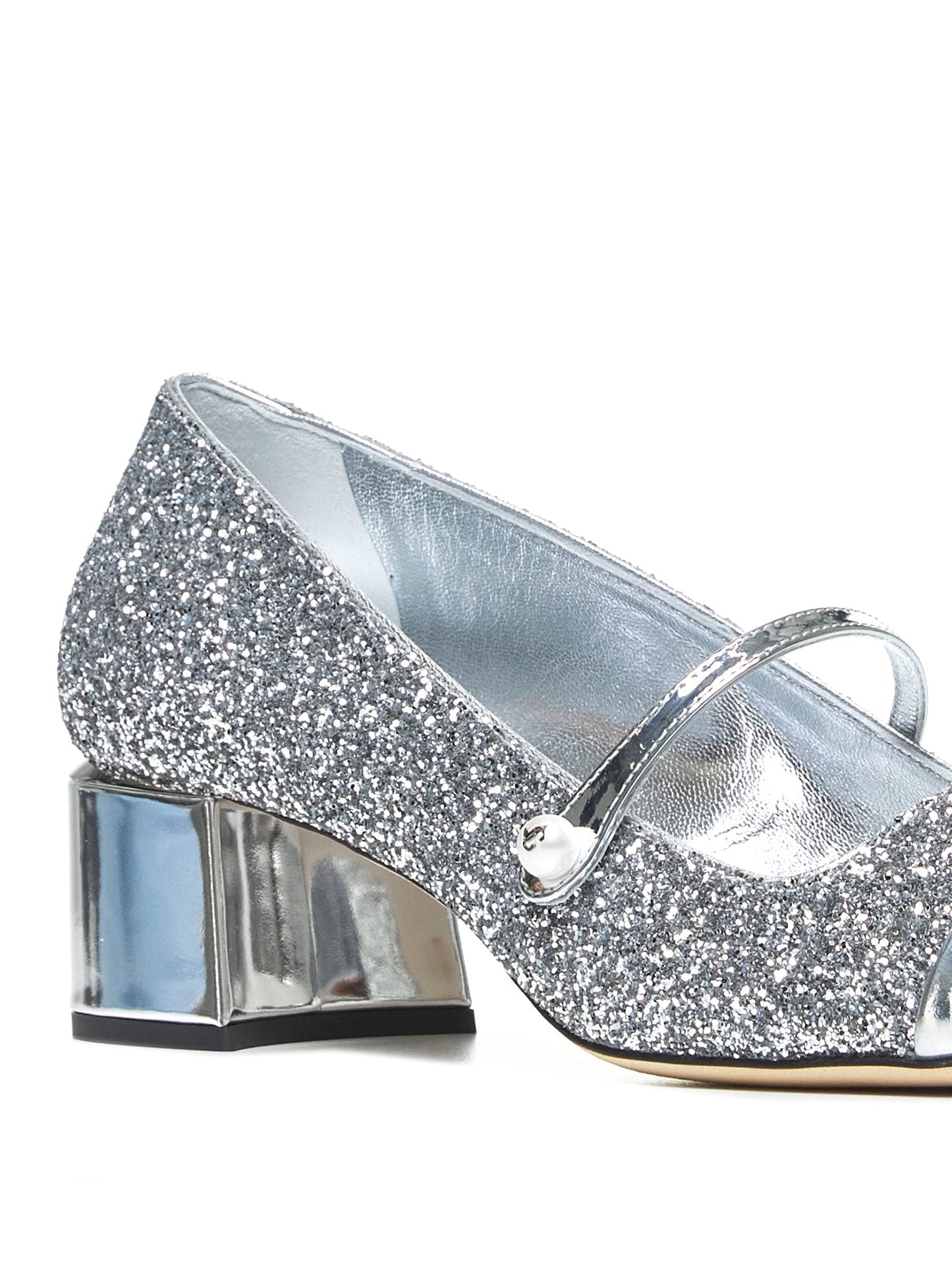 Jimmy Choo Women Elisa Glitter Fabric Pumps