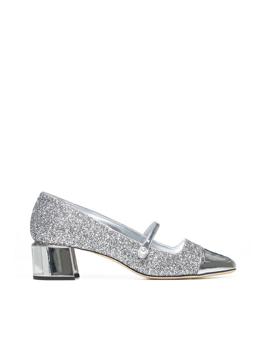 Jimmy Choo Women Elisa Glitter Fabric Pumps