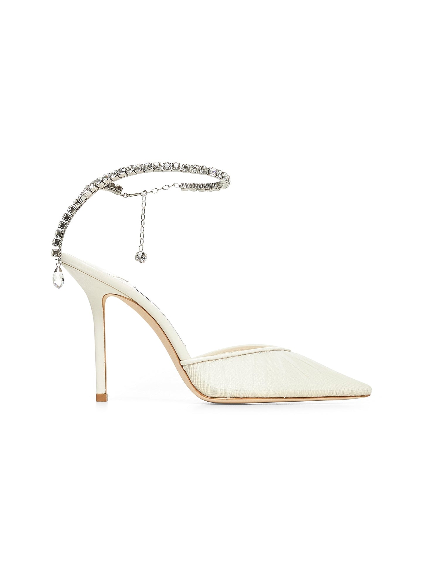 Jimmy Choo Women Ivory Saeda 100 Pumps