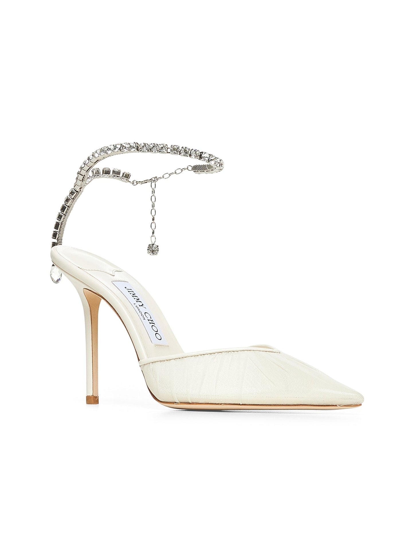 Jimmy Choo Women Ivory Saeda 100 Pumps