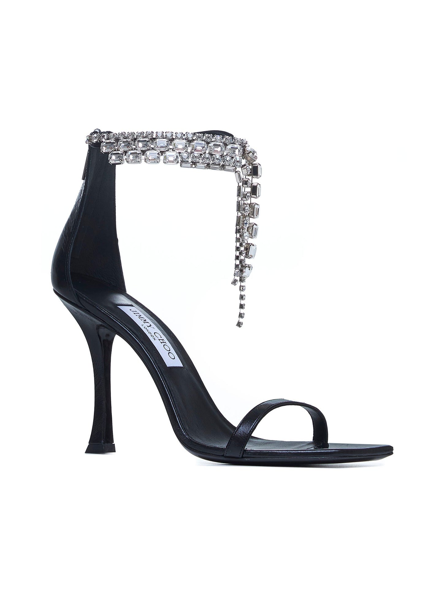 Jimmy Choo Women Verity 100 Crystals Leather Sandals