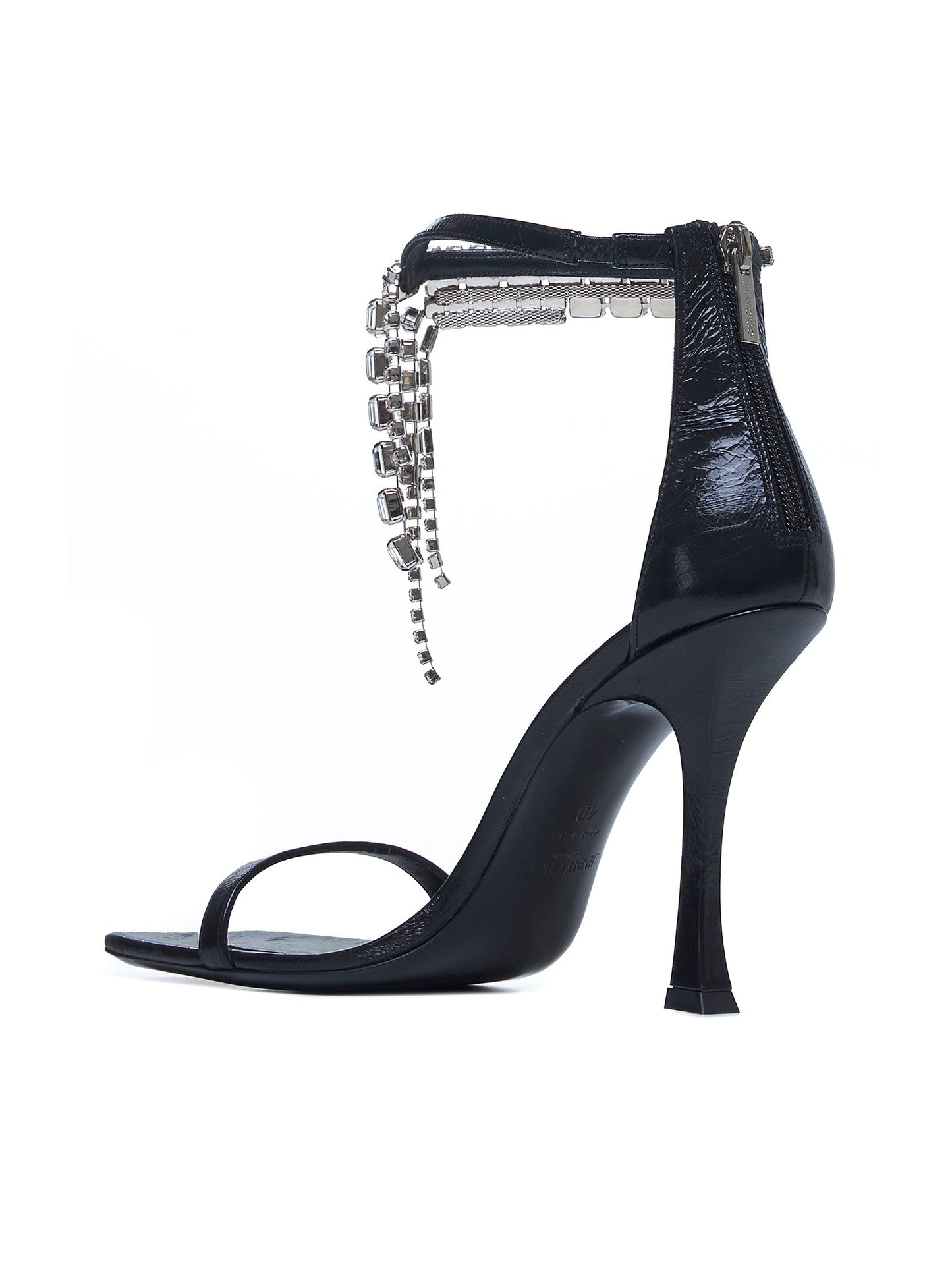 Jimmy Choo Women Verity 100 Crystals Leather Sandals