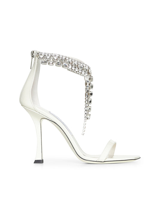 Jimmy Choo Women Ivory Verity Sandal 100 Sandals
