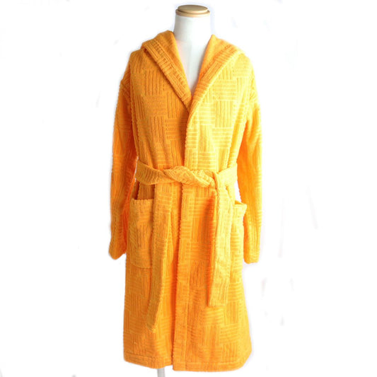 Bottega Veneta Cotton Terry Bathrobe Orange M