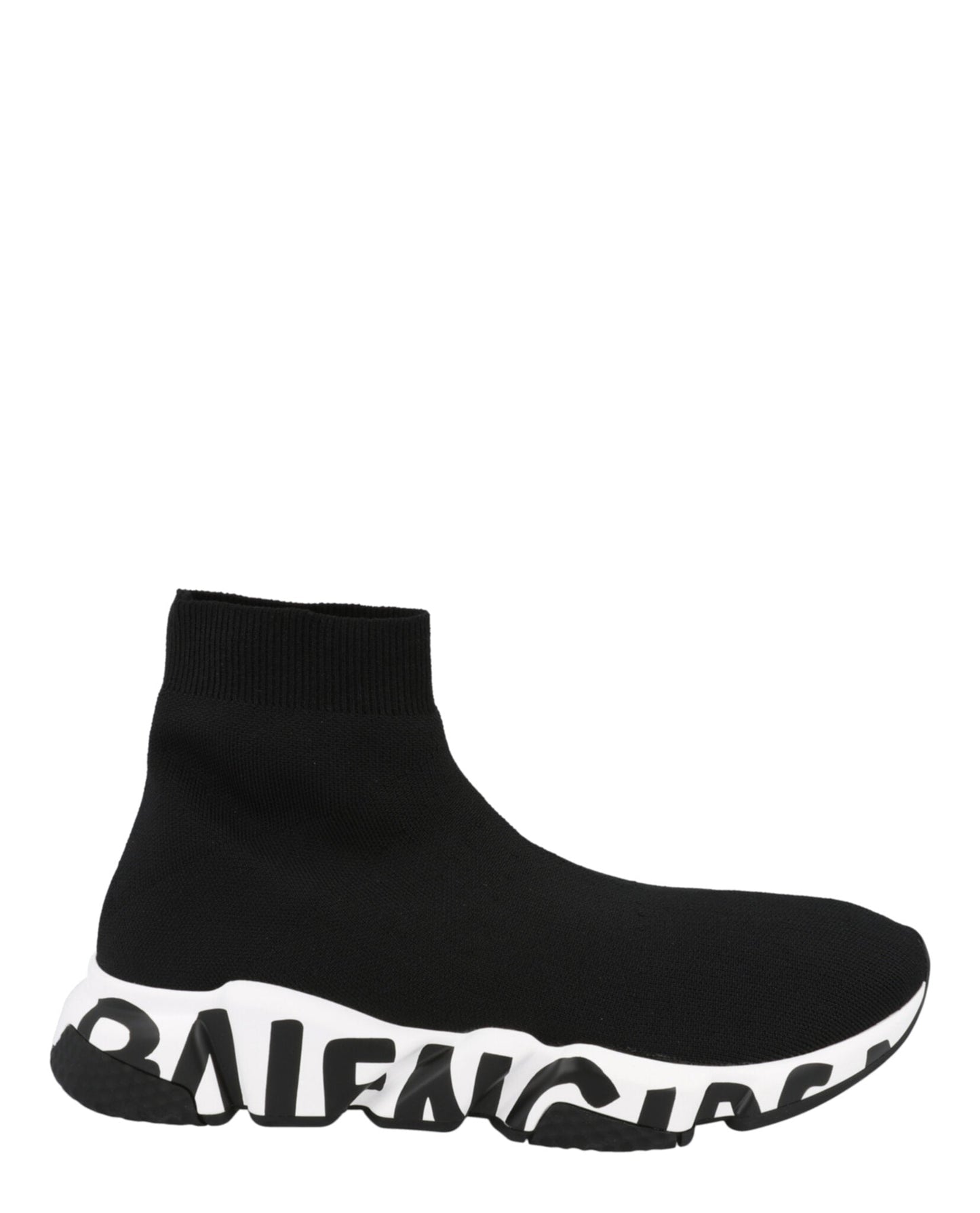 Balenciaga Speed Graffiti Knit High Top Sock Sneakers Mens 645334W-2DB7-1015