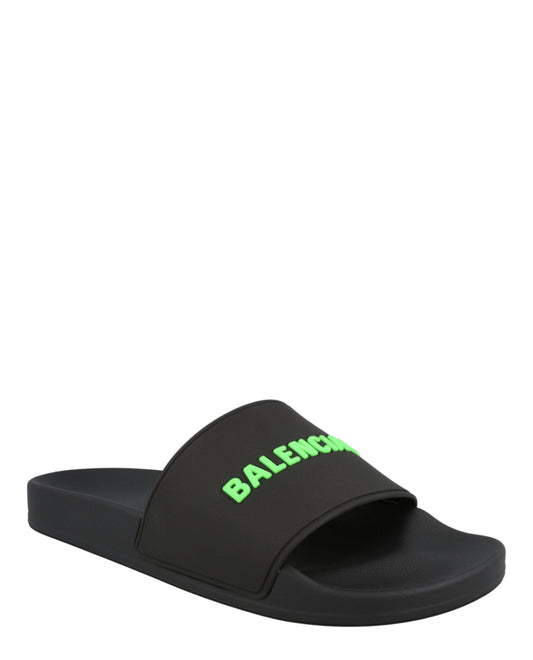 Balenciaga Logo Pool Slides Mens M565547W-1S81-1030