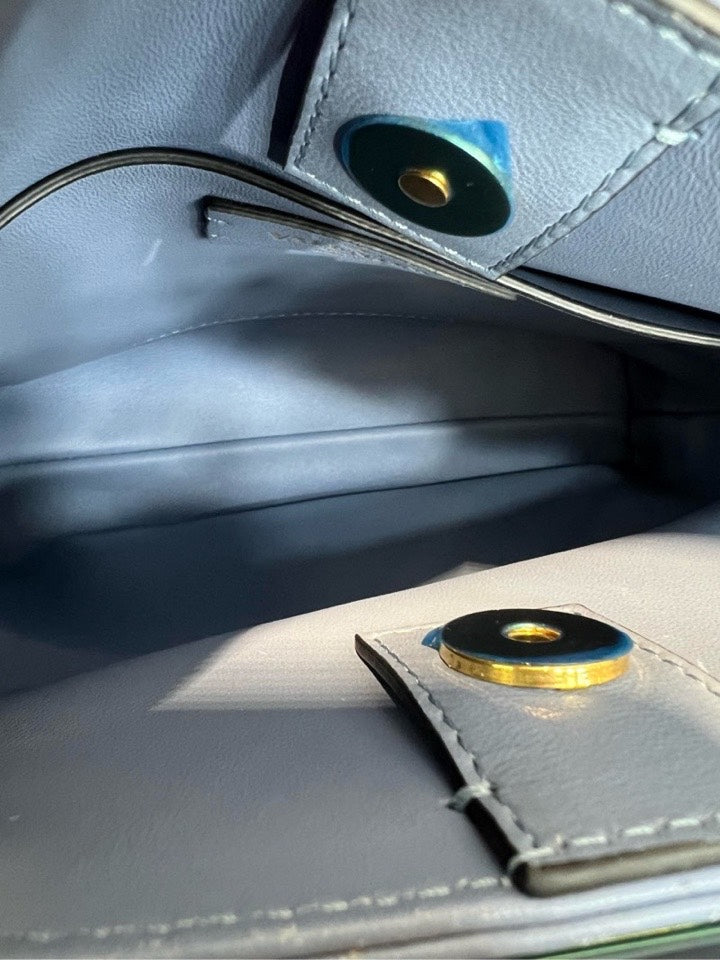 Valentino Roman Stud Blue Crossbody Bag