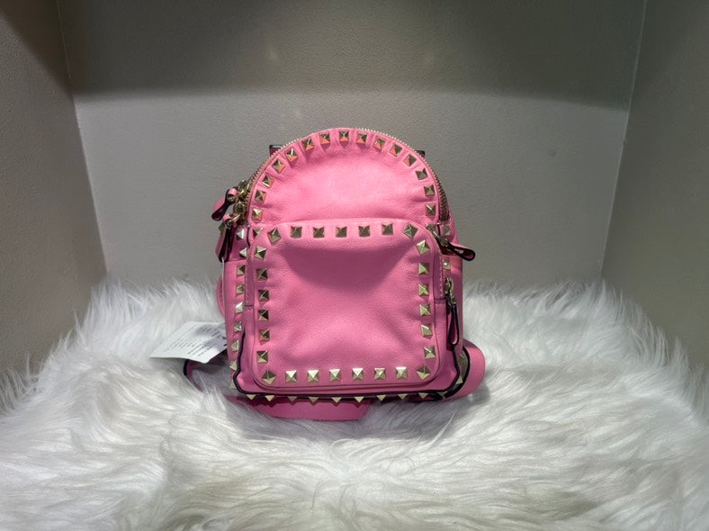 Valentino Rockstud Mini Backpack Pink