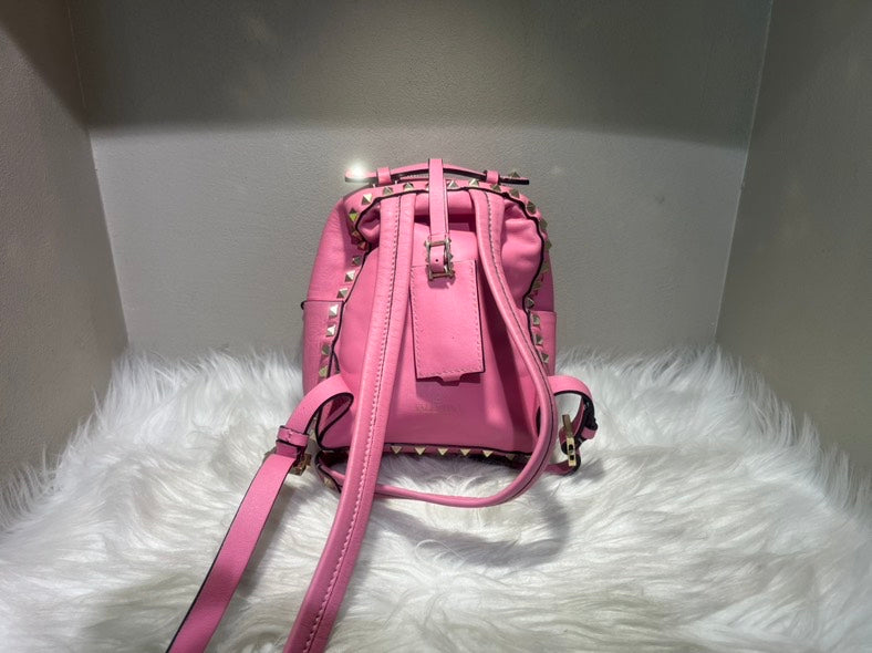 Valentino Rockstud Mini Backpack Pink