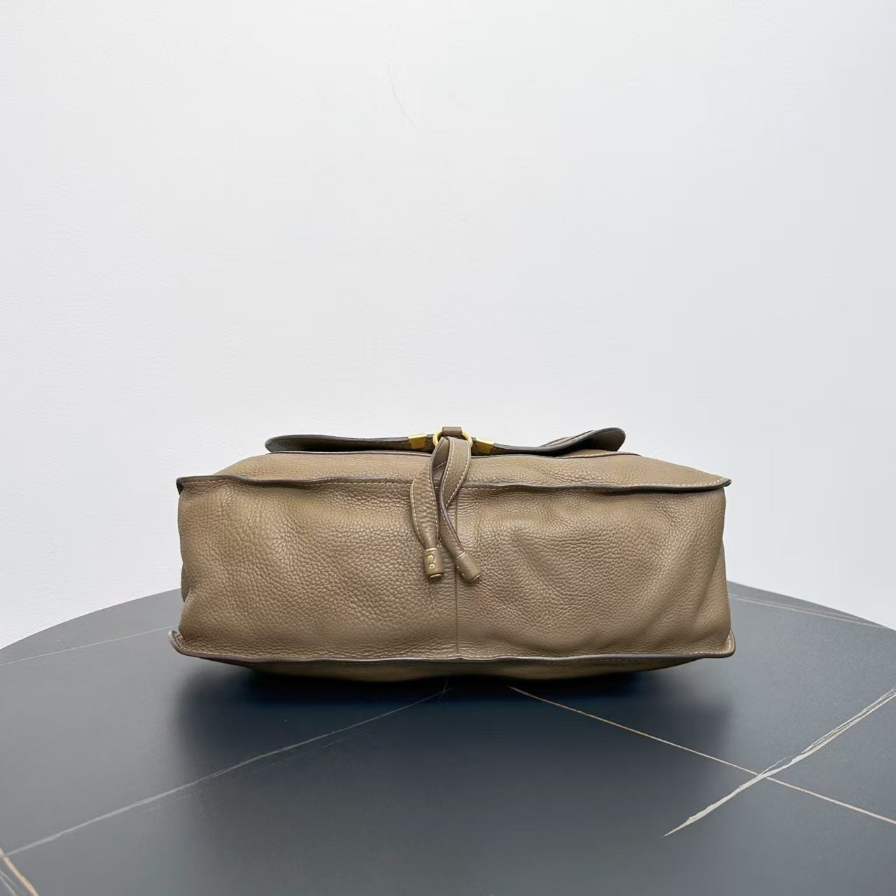 Chloe Marcie Taupe Leather Tote Bag