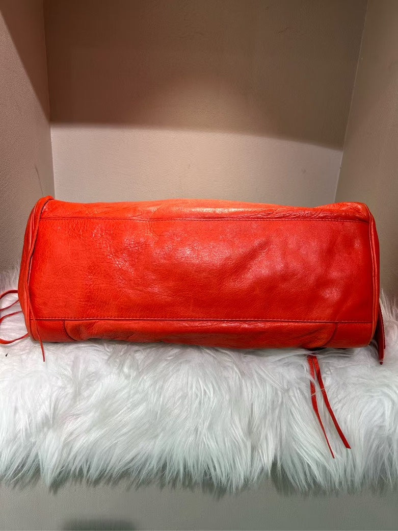 BALENCIAGA Classic City Red Leather Bag