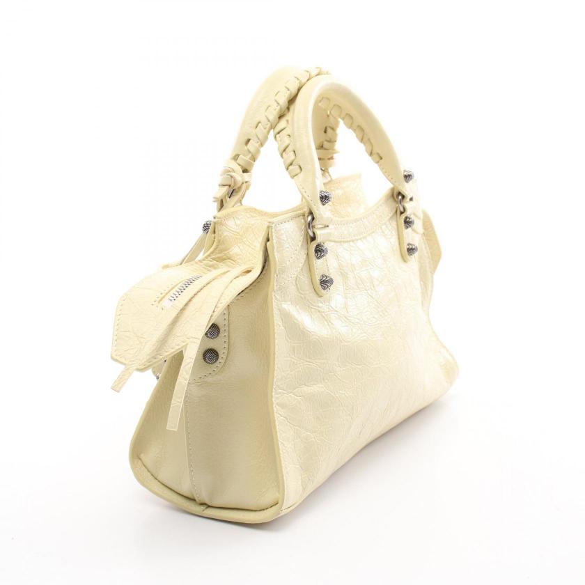 Balenciaga Neo Kagole XS Handbag Leather Light Beige 2WAY