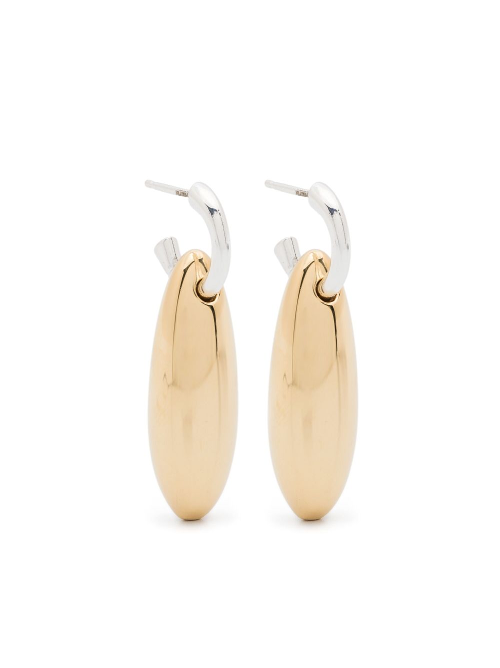 Bottega Veneta Women Ellipse Silver Earrings