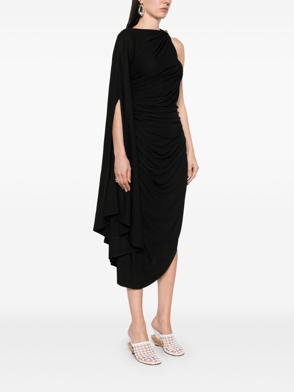 Bottega Veneta Women Draped Midi Dress