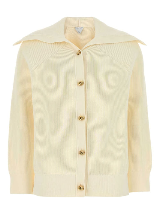 Bottega Veneta Women Ribbed Cotton Cardigan