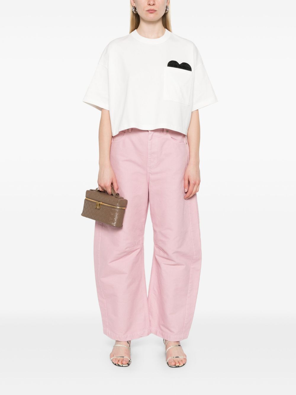 Bottega Veneta Women Heart Detail Cotton T-Shirt