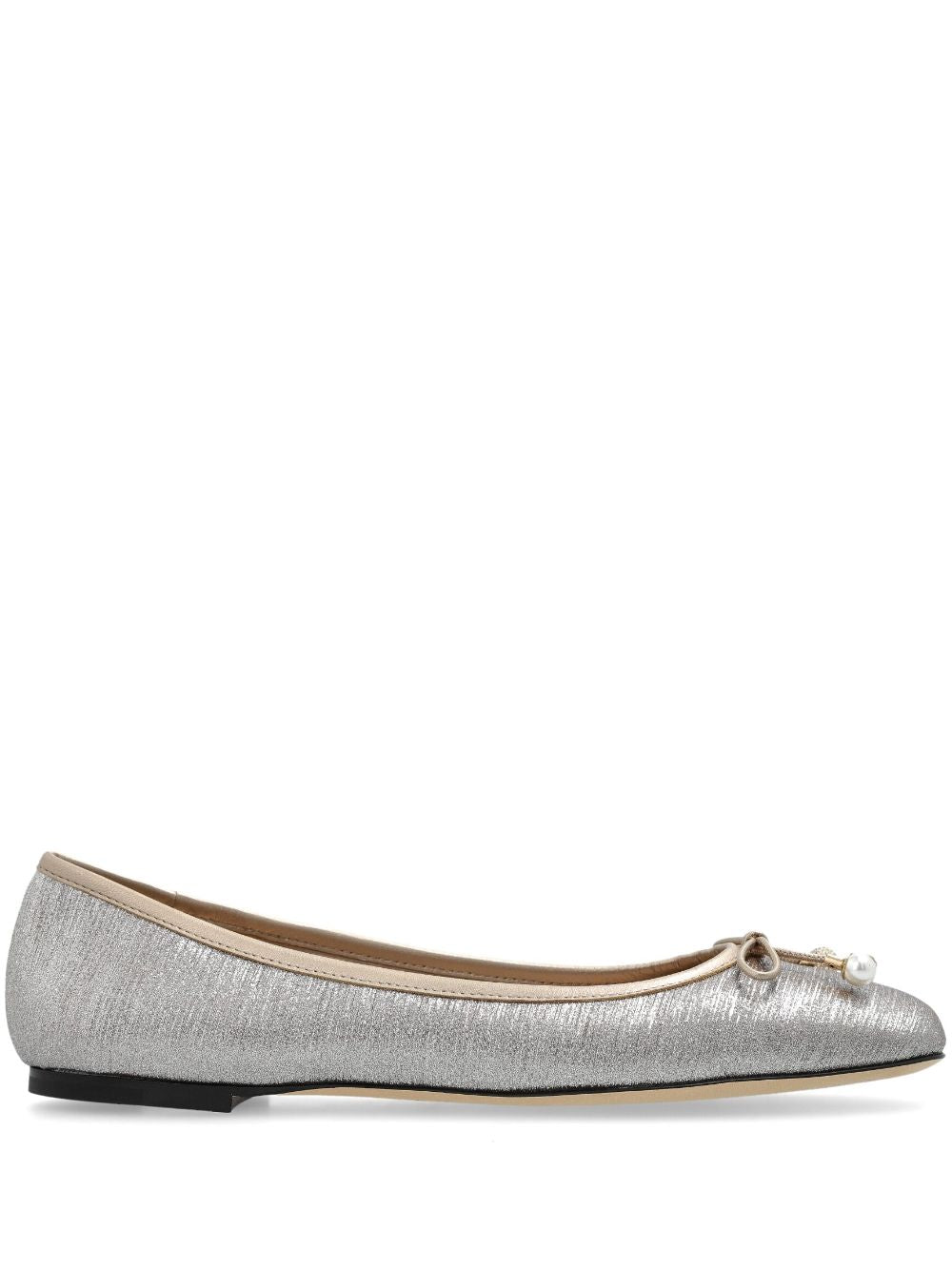 Jimmy Choo Women Elme Flat Leather Ballet Flats