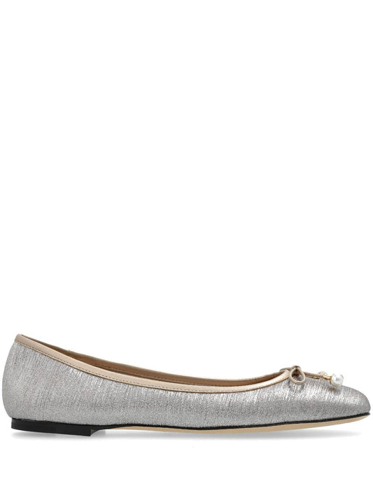 Jimmy Choo Women Elme Flat Leather Ballet Flats