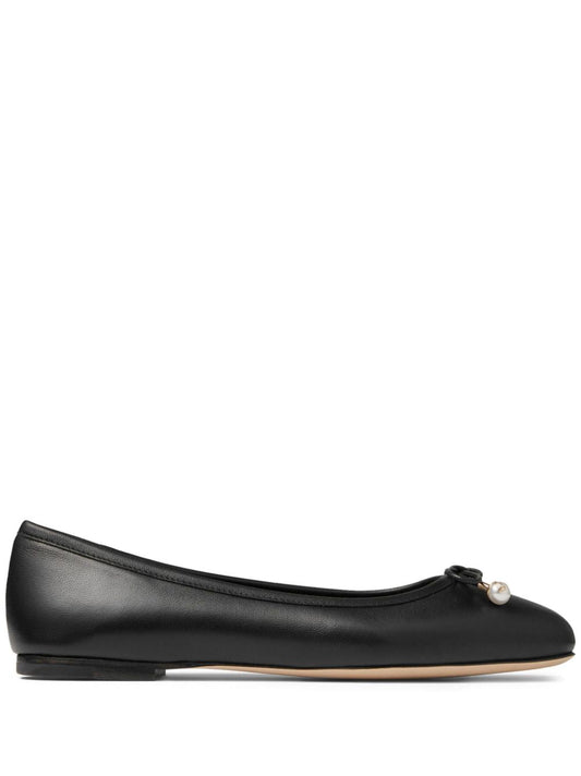 Jimmy Choo Women Elme Flat Leather Ballet Flats