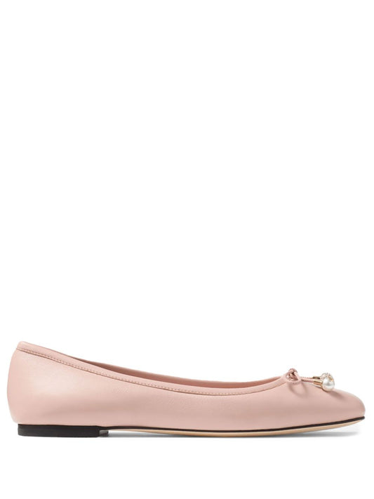 Jimmy Choo Women Elme Flat Leather Ballet Flats