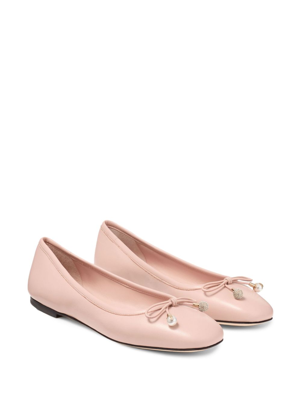 Jimmy Choo Women Elme Flat Leather Ballet Flats