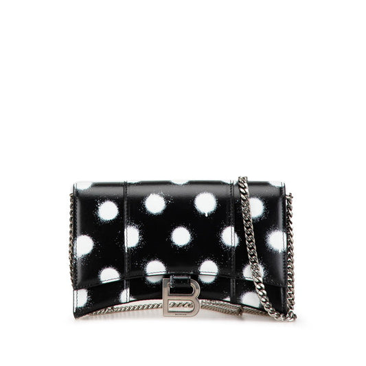 Balenciaga Hourglass Chain Wallet Shoulder Bag