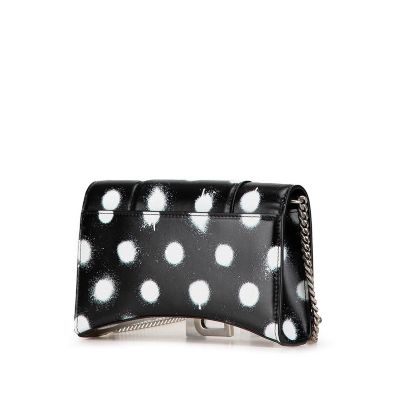 Balenciaga Hourglass Chain Wallet Shoulder Bag